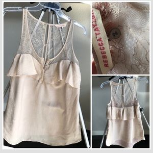 Silk Rebecca Taylor Cream Tank / Cami size 2